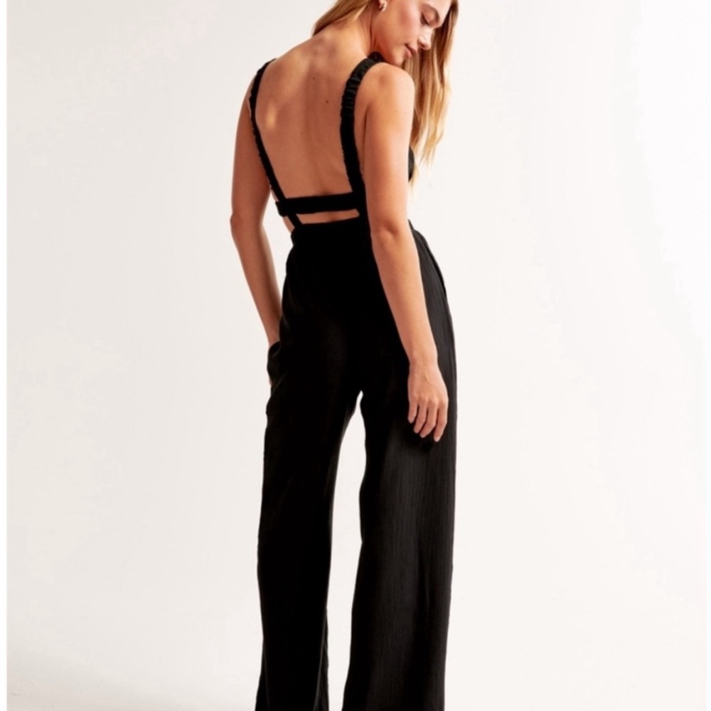 Open Back Black Jumpsuit NWT